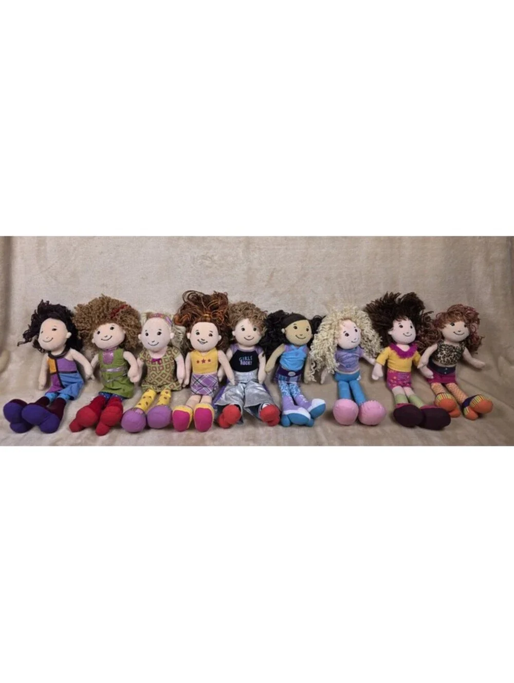 Groovy Girls Lot of 9 Dolls  Moped Manhattan Toys Retro Y2K